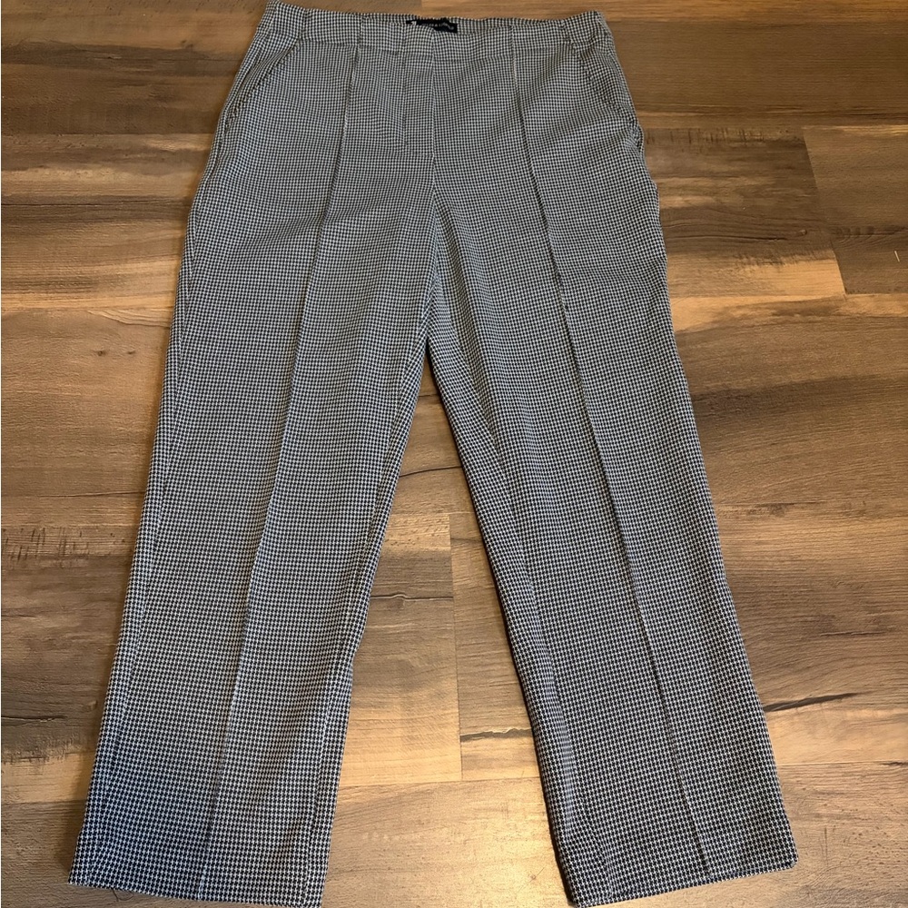 Mens Jules & Leopold Black & White Houndstooth Dress Pants Size Medium